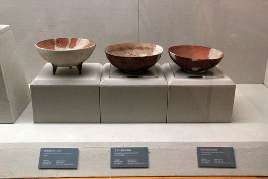 古文物陶器陶制品彩陶钵