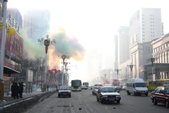 城市烟花爆竹污染