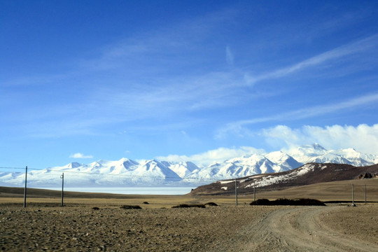 西藏风光雪山圣湖