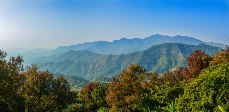 广州从化石门国家森林公园全景