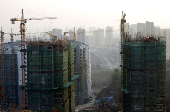 城市房地产开发建设工地