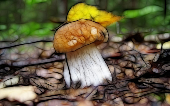 蘑菇裝飾畫