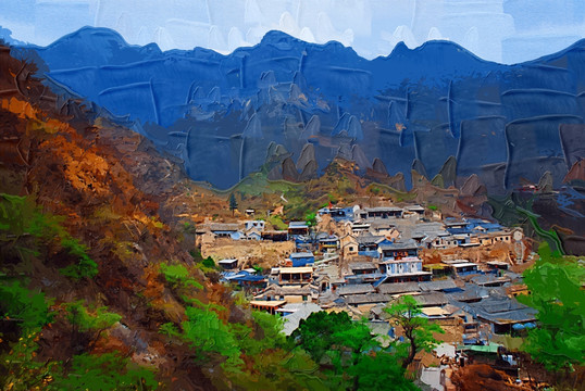 風(fēng)景油畫裝飾畫