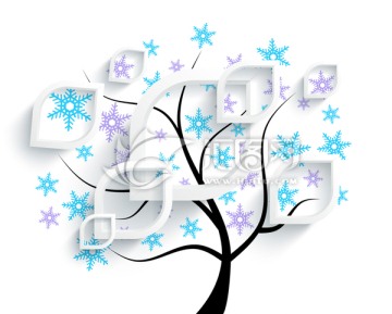 雪花立體背景墻紙