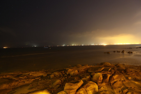 厦门海边夜景