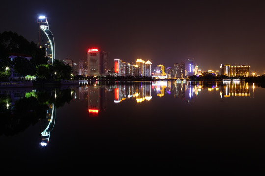 厦门白鹭洲夜景