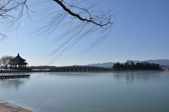 颐和园昆明湖上十七孔桥