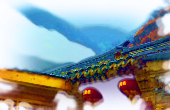 爨底下村風(fēng)景油畫(huà)