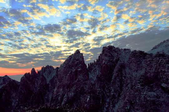 冬景 黄山风光 黄山