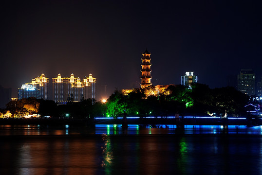 江心屿 夜景