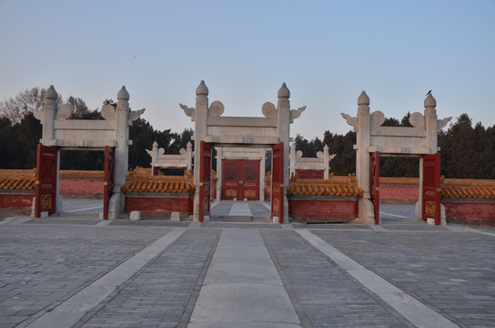 北京地坛公园气派的门楼