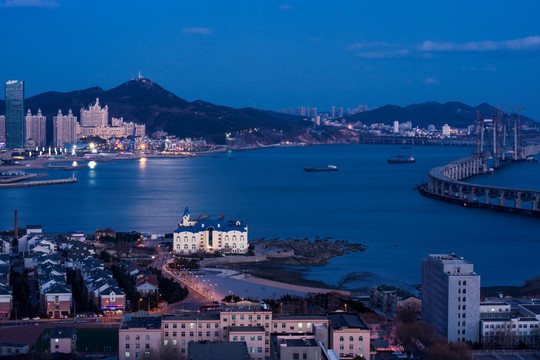 星海黑石礁夜景