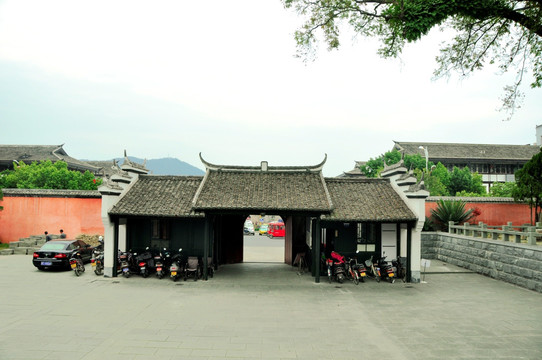 中式建筑大门入口景观