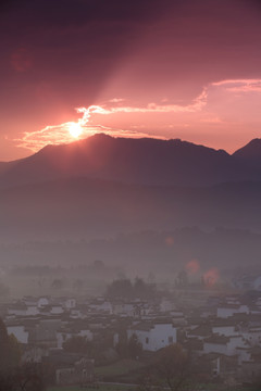 乡村日出