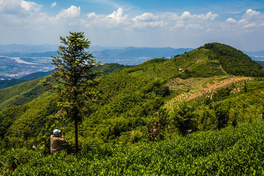 安顶山的天空 浙江 杭州 富阳