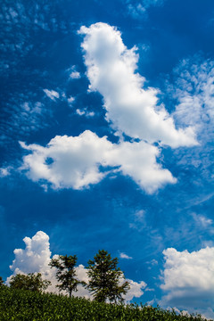 安顶山的天空 浙江 杭州 富阳