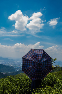 安顶山的天空 浙江 杭州 富阳