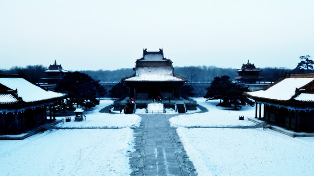 沈阳东陵公园雪景 东陵公园 沈