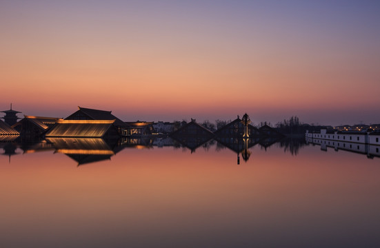 广富林夜景