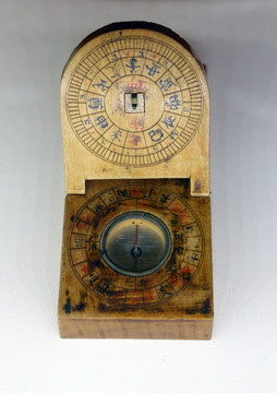 清代日晷指南针