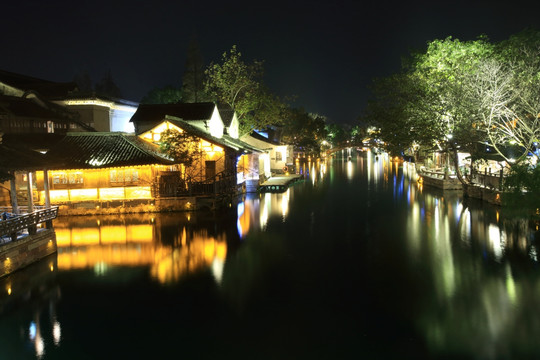 乌镇西栅夜景