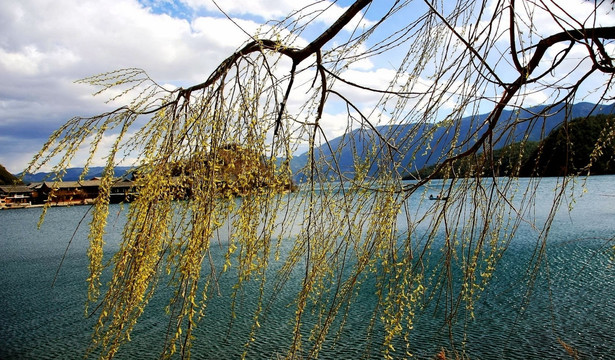 云南 泸沽湖 湖光山色