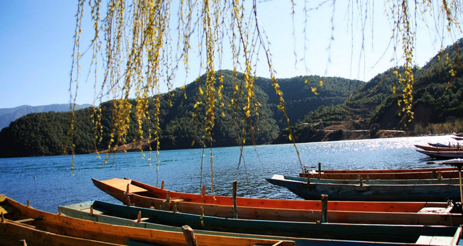 云南 泸沽湖 湖光山色