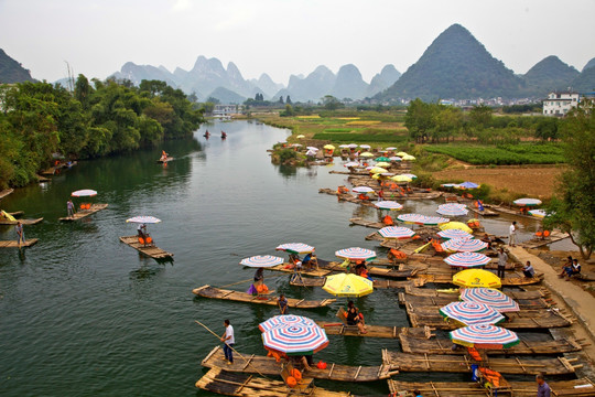 阳朔遇龙河