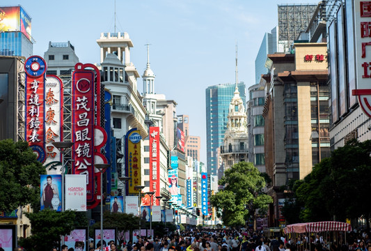 上海南京路步行街