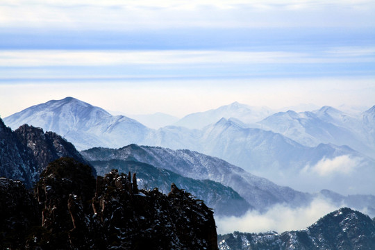 冬景 黄山风光