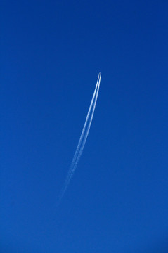 天空 蓝天 飞机