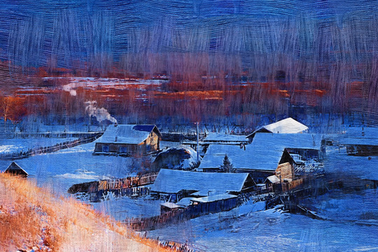 電腦畫(huà) 雪村印象