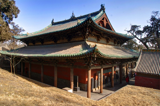 晋祠 圣母殿 后面