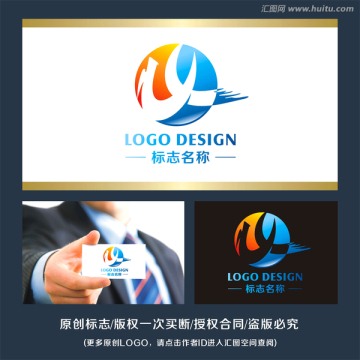 中国龙logo 标志LOGO