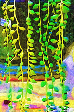 花卉 抽象畫