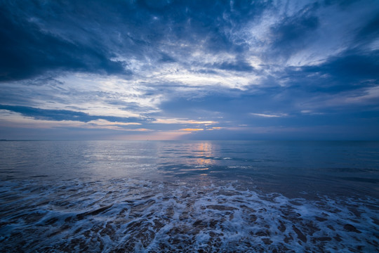 大海晚霞