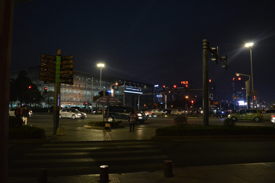 城市交通夜景