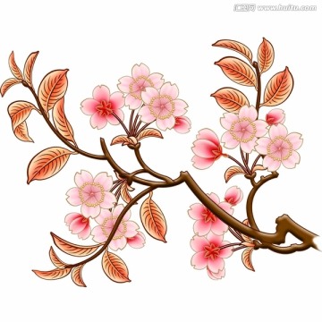 手繪桃花