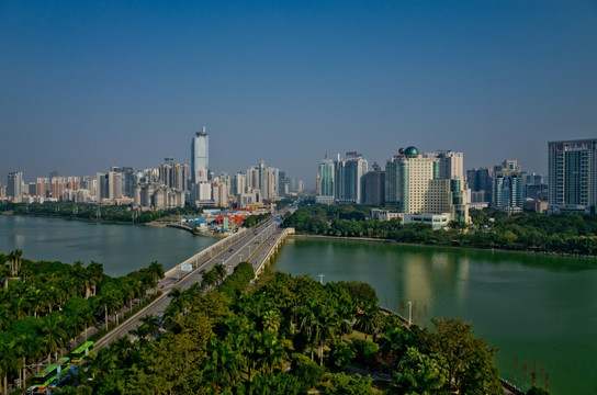 南湖大桥 高清全景