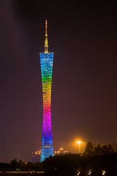 广州新电视塔（小蛮）高清夜景图