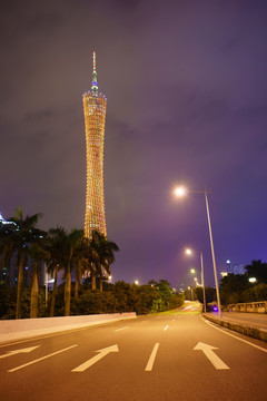 广州公路夜景拍摄