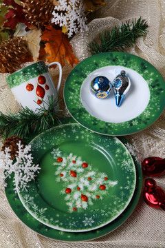 圣诞陶瓷 餐具