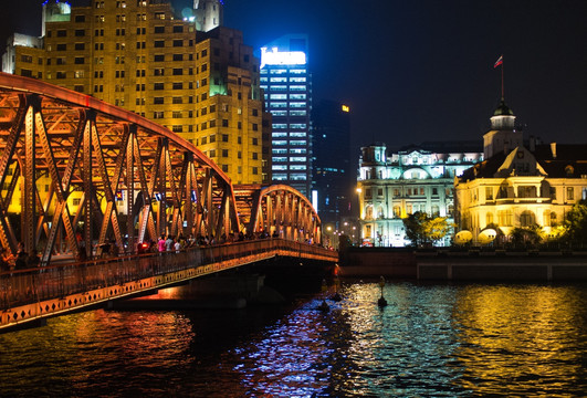 上海外白渡桥 夜景