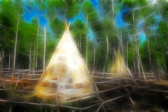 電腦畫 獵鄉(xiāng)印象