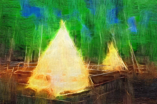 電腦畫 獵鄉(xiāng)印象
