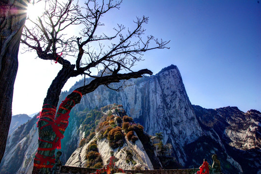 华山风光 远眺华山全景