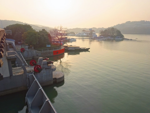 无锡蠡湖犊山大坝桥