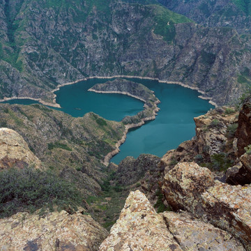 太极湖 天山风光