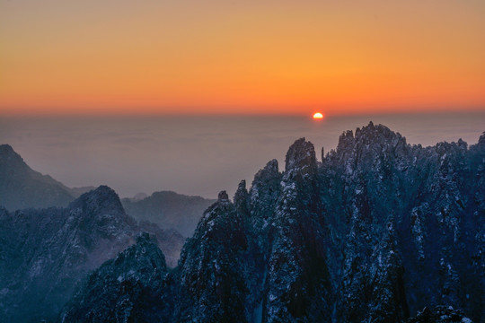 黄山日出