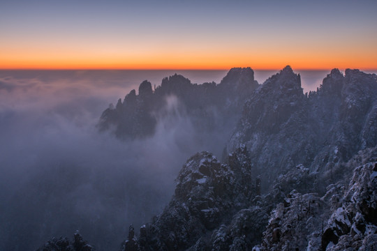 黄山日出